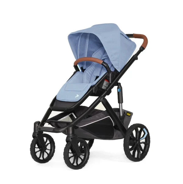 Veer Switch & Roll Leather Kit Stroller (Switchback Seat & Roll Frame, Leather Grips for Handle and Armbar)