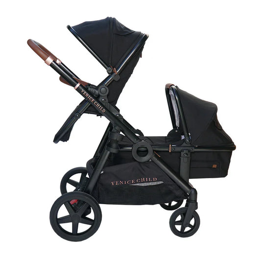 Venice Child Maverick Single to Double Stroller with Bassinet