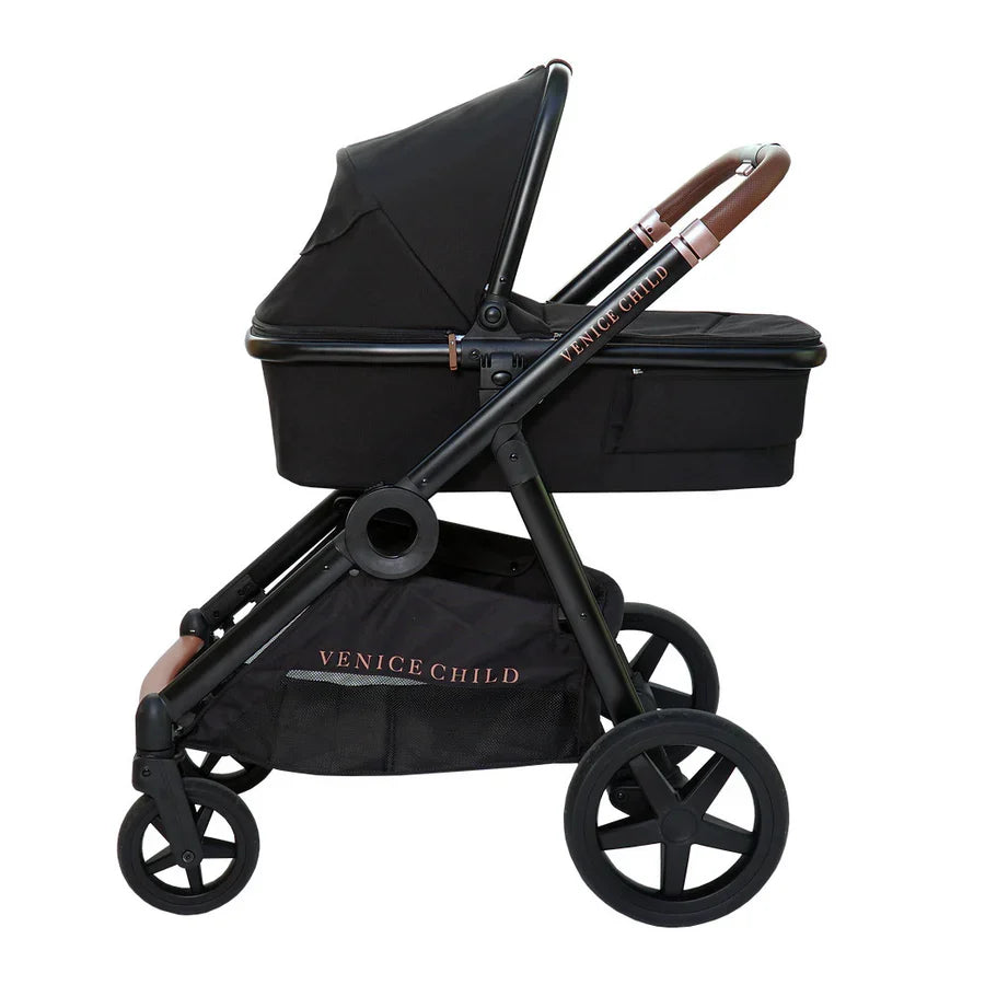 Venice Child Maverick Single to Double Stroller with Bassinet