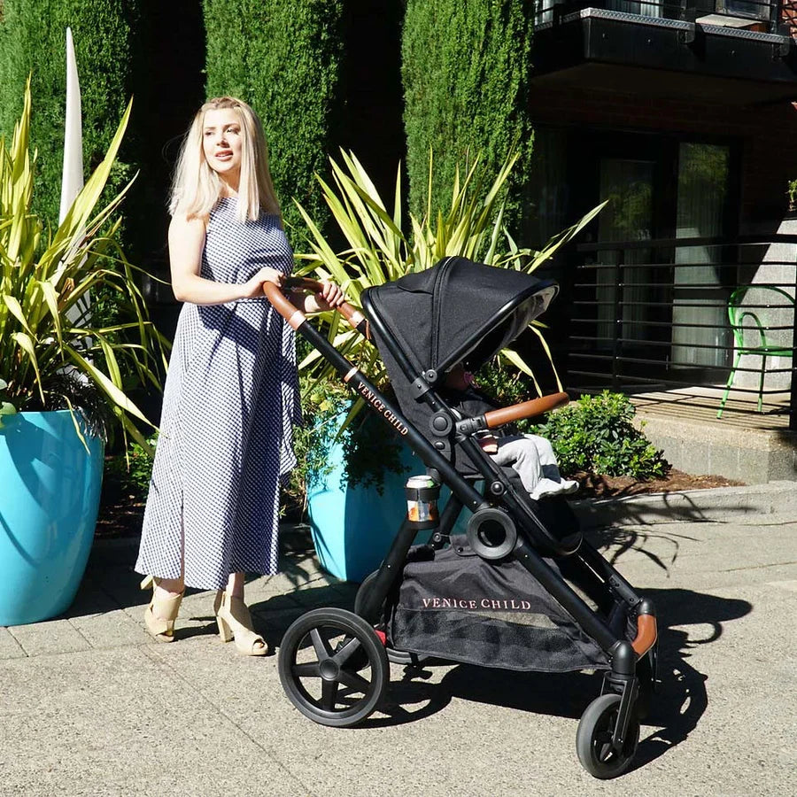Venice Child Maverick Single to Double Stroller with Bassinet