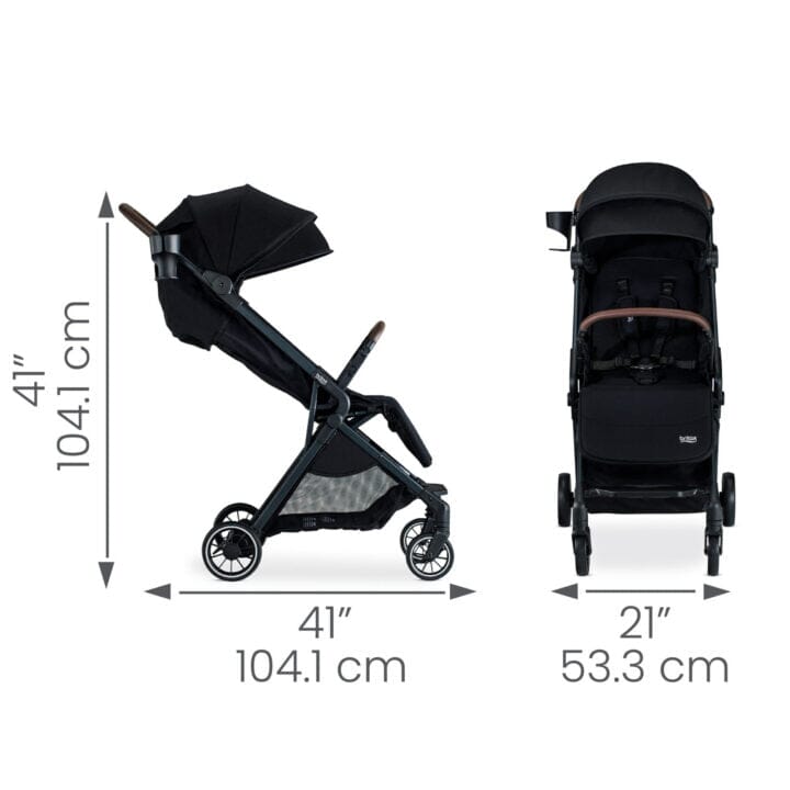Britax Juniper Compact Stroller with One-Hand RapidFold - Raven Black