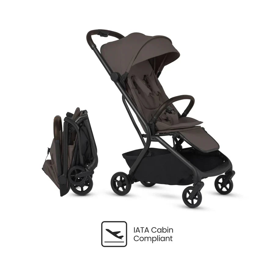 Silver Cross Nia Compact Stroller Travel Bundle - Chocolate