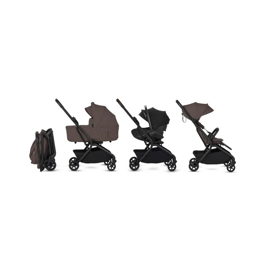 Silver Cross Nia Compact Stroller Travel Bundle - Chocolate