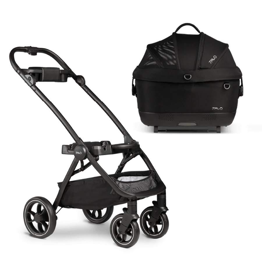Tavo Maeve iso Pet Car Seat + Roscoe Stroller