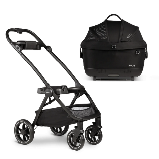 Tavo Maeve iso Pet Car Seat + Roscoe Stroller