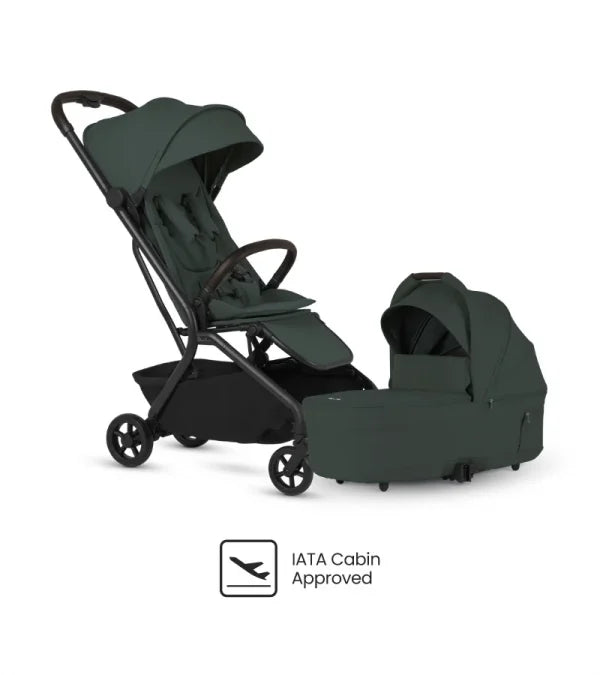 Silver Cross Nia Compact Stroller + Folding Bassinet Bundle