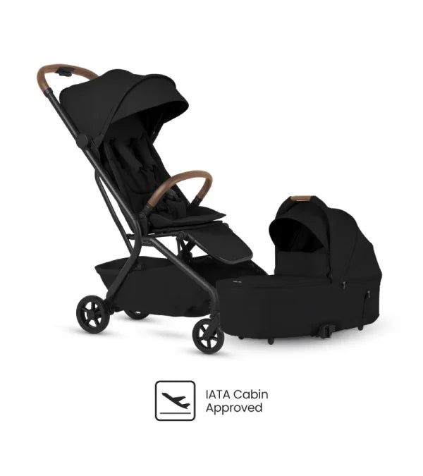 Silver Cross Nia Compact Stroller + Folding Bassinet Bundle