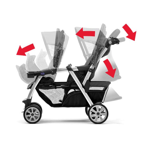 Chicco Cortina Together Double Stroller - Minerale