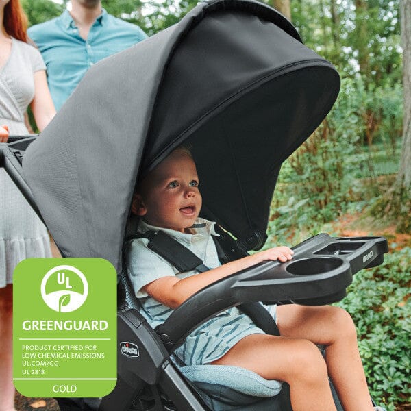 Chicco Bravo LE ClearTex Quick-Fold Stroller - Pewter